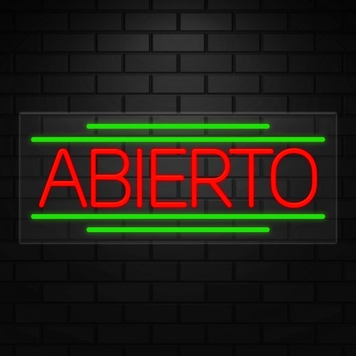 Insegna neon abierto - neon,