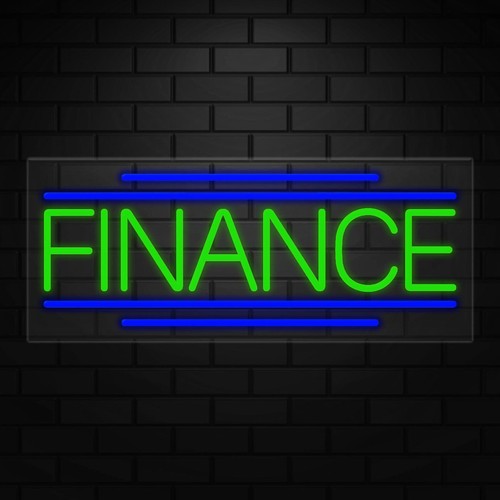 Insegna neon finanza per - insegna,